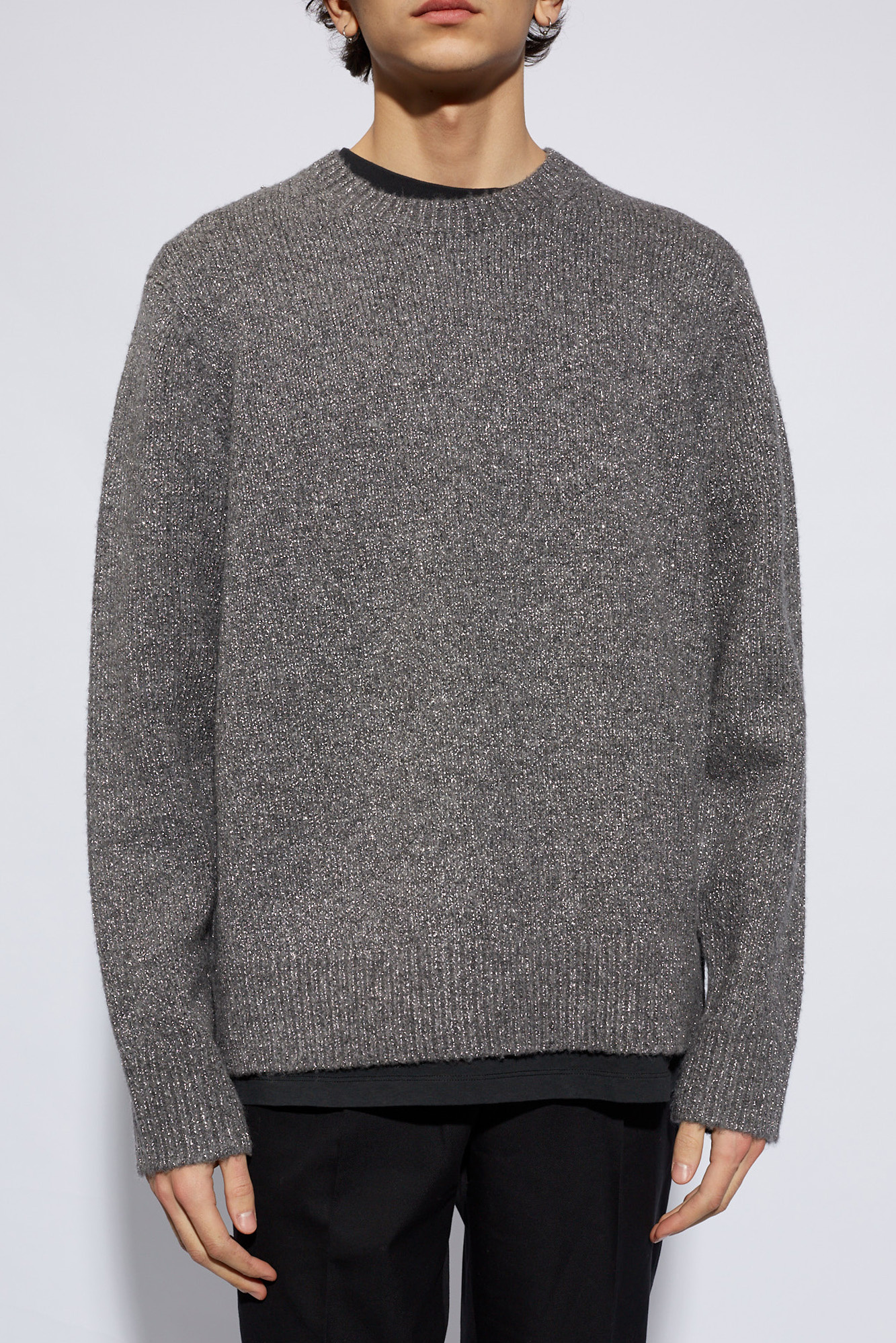 AllSaints 'Nebula' sweater with lurex threads | Men's Clothing 